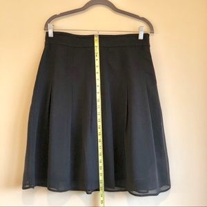 A-line Skirt with sheer overlay